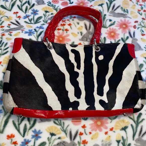 CEONI PIERO Leather Zebra Print Purse - Picture 4 of 12
